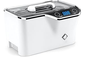 LifeBasis Ultrasonic Watch Cleaning Machine for Jewelry, Eyeglasses, and More - Digital...