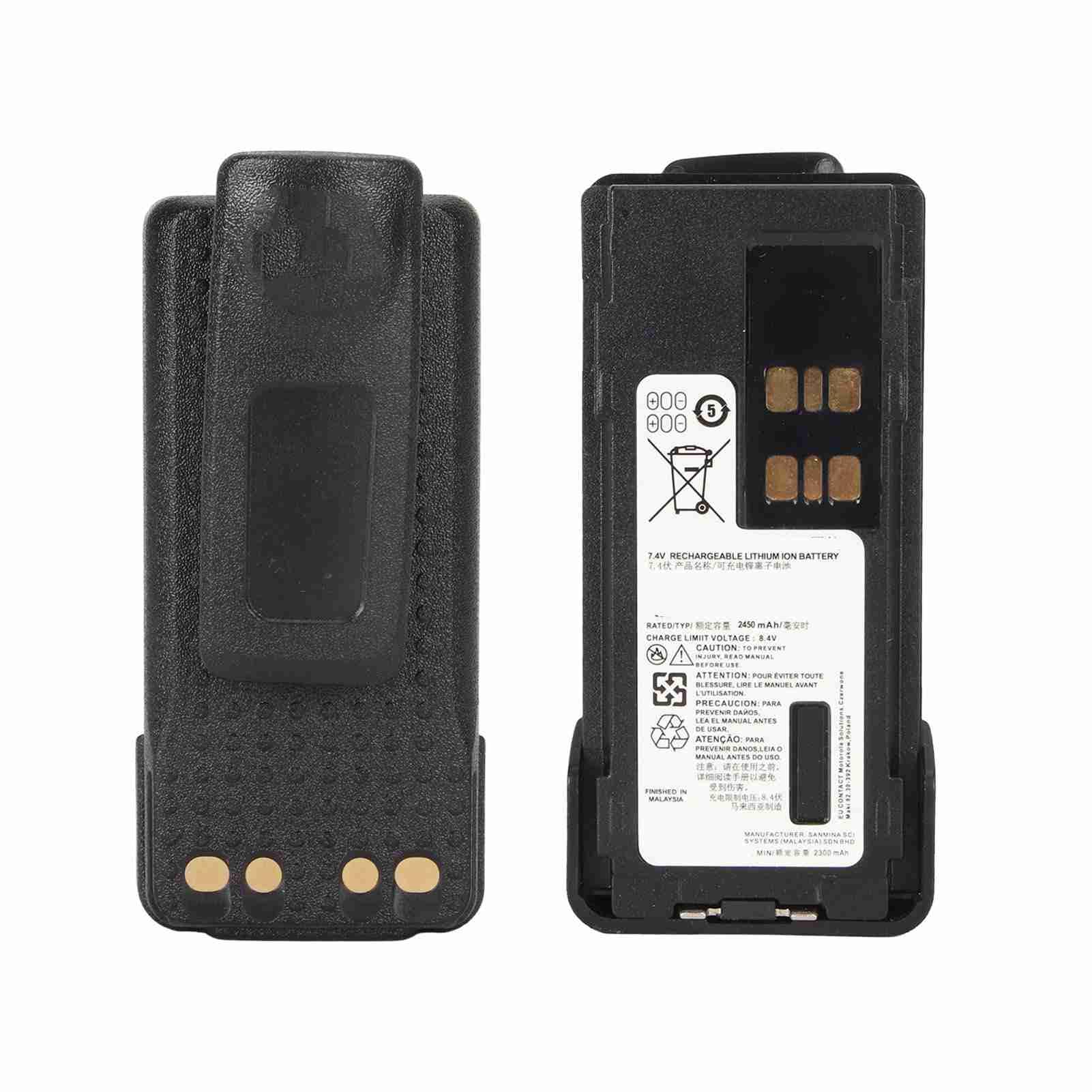 7.4V 2450mAh Talkie-walkie Rechargeable Lithium ION Batterie Remplacement pour DP4400 DP4400e DP4600 DP4600e DP4800 DP4800e