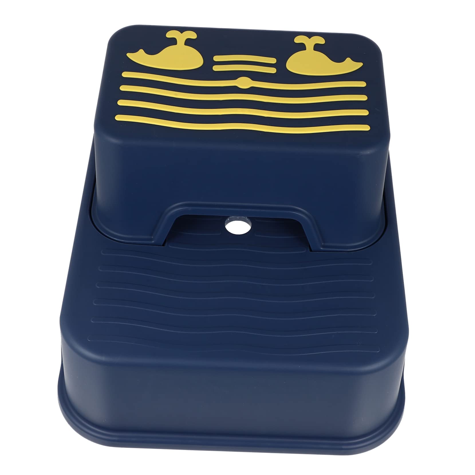 ifundom Toddler Step Stool 2-Tier Step Stool for Boys and Girls Anti-Slip Wear-Resistant Plastic for Bathroom Kitchen