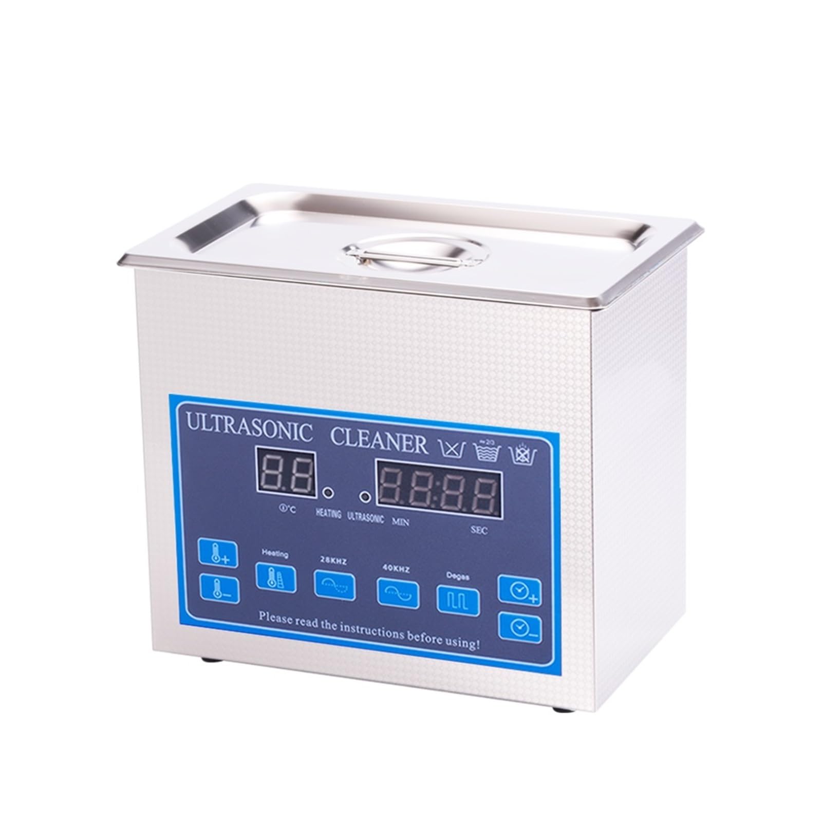 Pulitore a ultrasuoni, 2L 6L 10L 30L Degasaggio Pulitore Ad Ultrasuoni E Gioielli PCB Motore Metallo Lab Pulizia Bagno(4L)