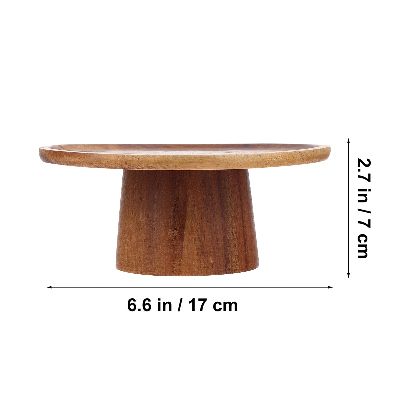 Angoily Bandeja Redonda Madera con Patas Soporte para Tartas Y Postres Multifunción para Eventos Fiestas Y Decoración De Mesa 6.10X6.10X2.75In