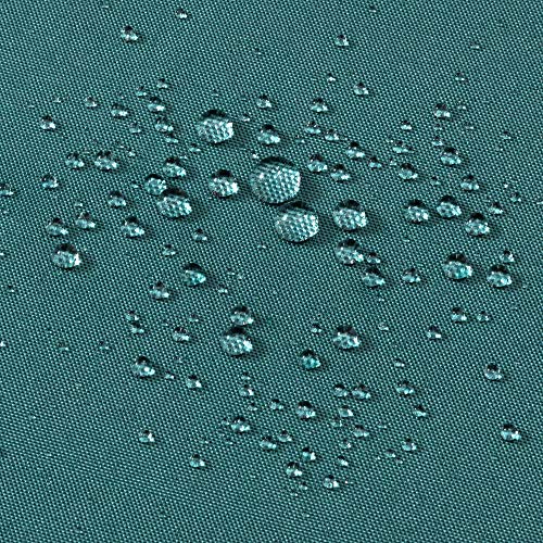 Image of N&Y HOME Fabric Shower Curtain or Liner with Magnets, Teal | Hotel Quality, Machine Washable, Water Repellent, Standard Size