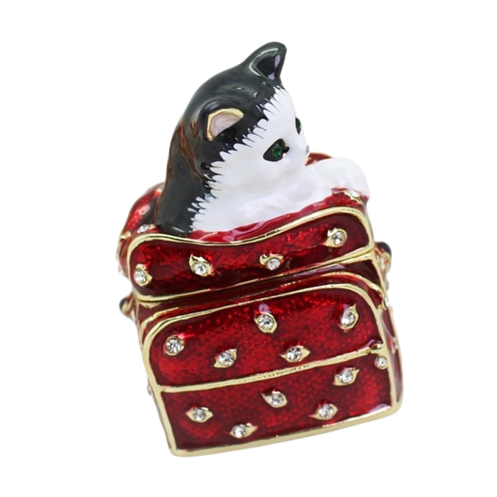 Piceioep Modern Minimalist Cats Jewelry Case with Waterproof Coating Space Saving Solution Cosmetic Organizers for Apartments Minimalist Dresser Organizers