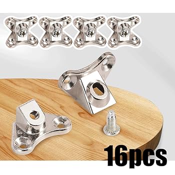 Connettori Angolari A Farfalla Rimovibili - 10 Pezzi In Lega Di Zinco Per Mobili, Scaffali E Sedie | Fissaggio Semplice - Foto 3