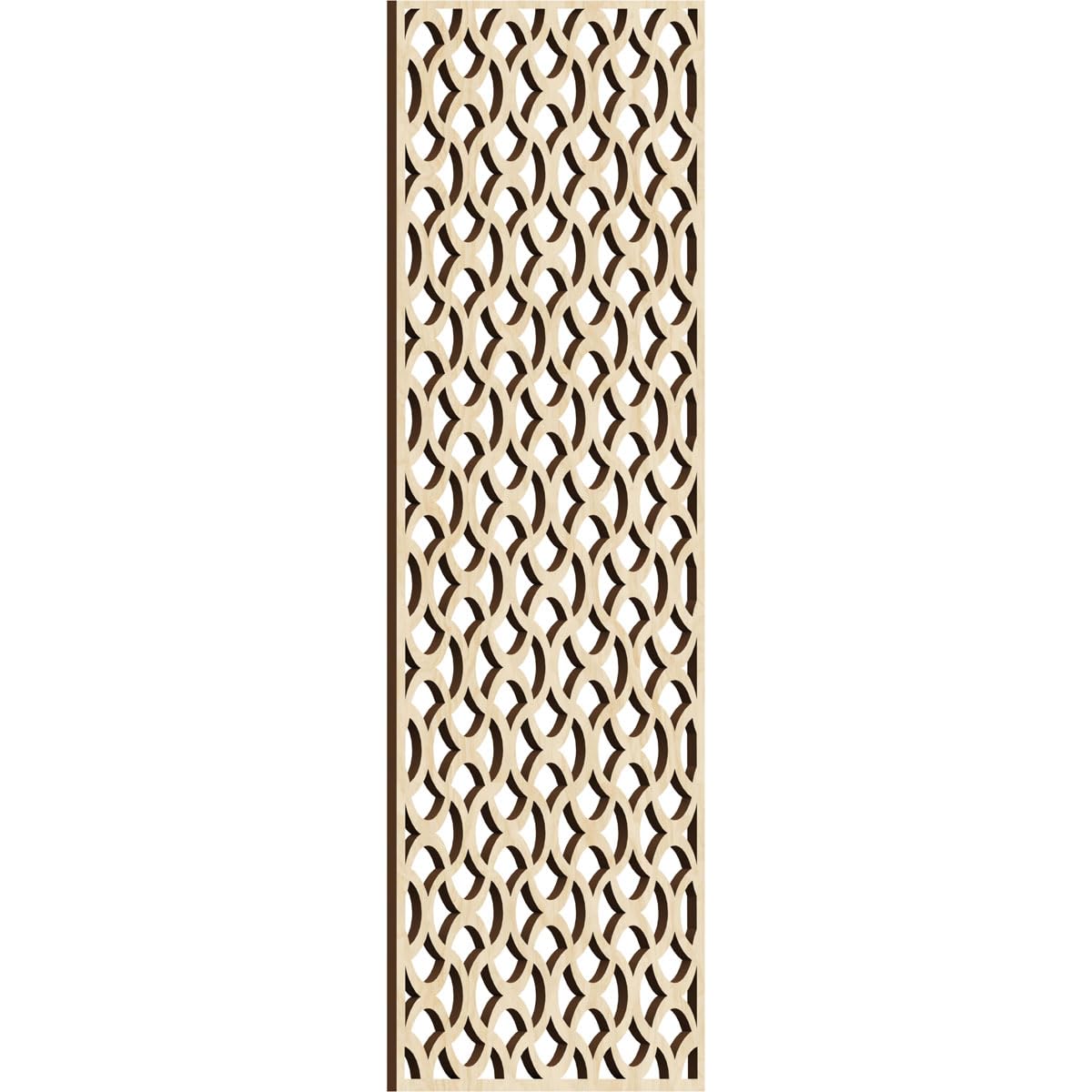 Resort Decorative Pierced Fretwork Wood Wall Panels, 11 3/8"W x 29 3/8"H x 1/4"T, Birch
