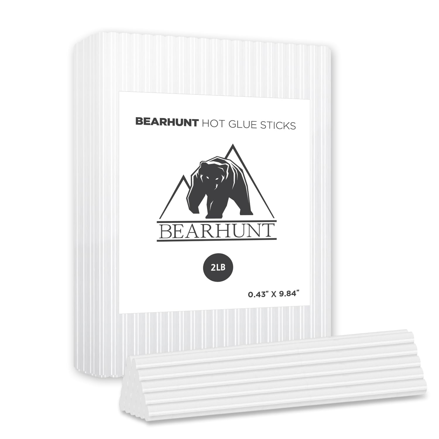 - BEARHUNT Strong Hot Melt Glue Gun Sticks bulk (0.43" X 9.84"_2lb)