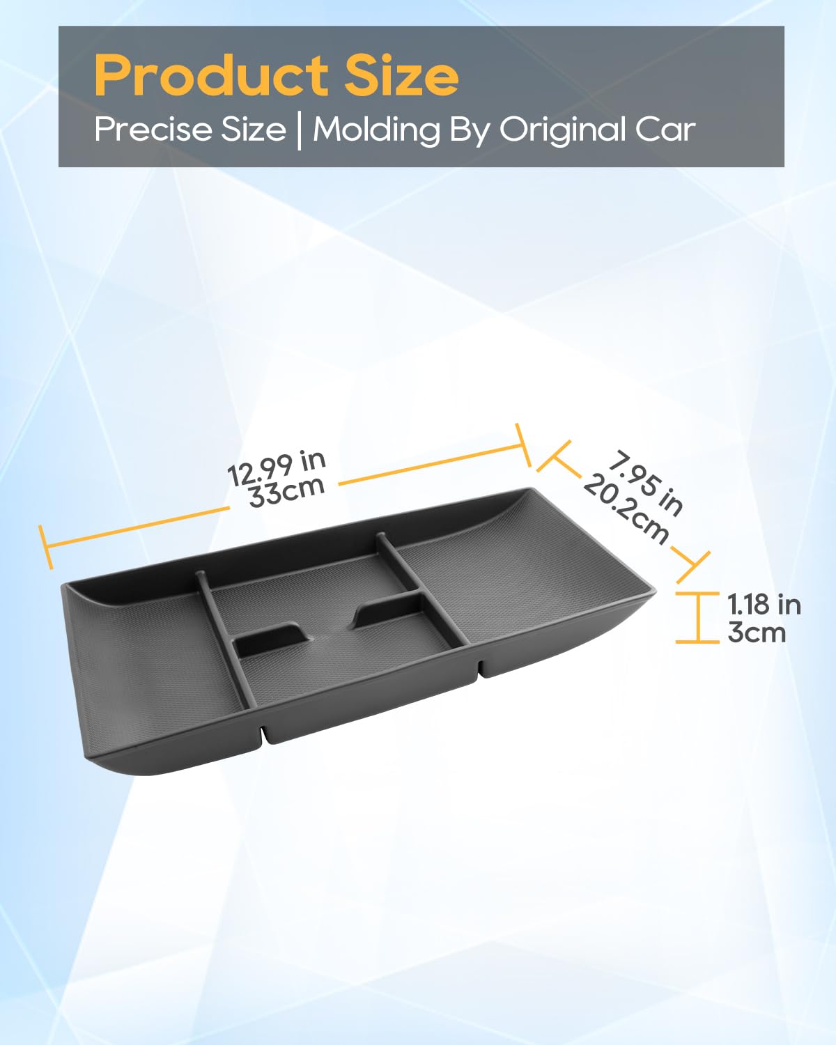 YEE PIN Per BYD Seal EV 2023 2024 2025, vassoio organizzatore nella parte inferiore della console centrale, scatola inferiore in silicone per auto, controllo centralizzato