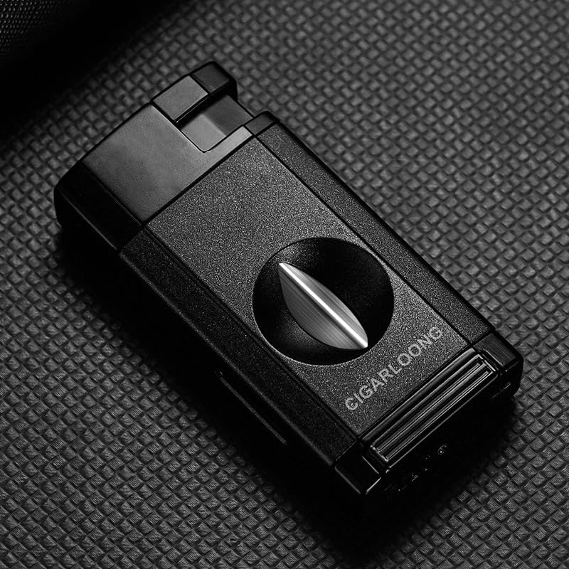 Encendedor multifuncional con cortador para cigarros miniatura 3