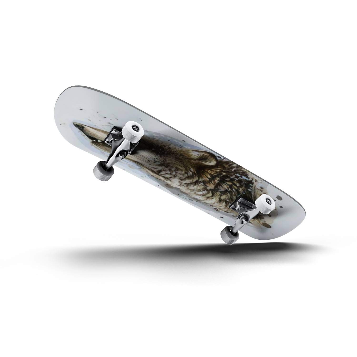 Amazon | Skateboards The Wolf Howls スケッチ グラフィック カラー