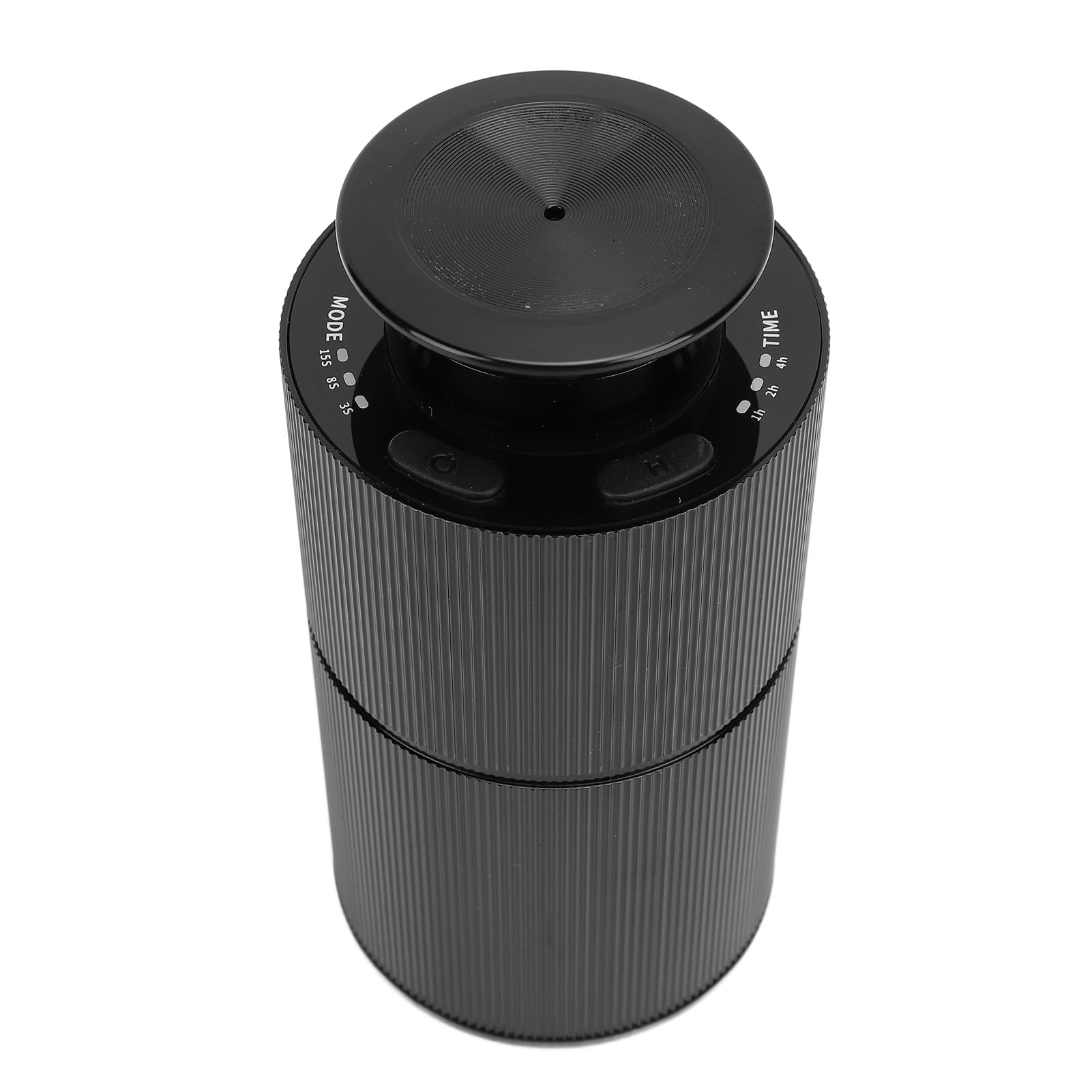 RIZGHWOY Samochodowy Dyfuzor Olejków Eterycznych, 800MAH USB Cichy 3-biegowy Timer do Hoteli SPA Pionowy Spray, Czarny, 5,9x2,8 Cala