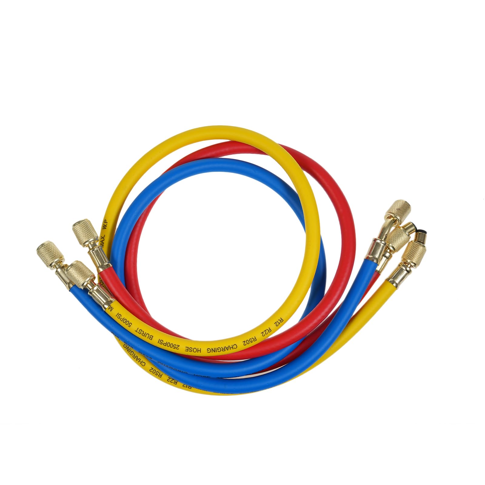 Shkalacar - Manómetro AC para R134a, R32, R22, R410A - Conjunto de colector 3 vías con adaptador