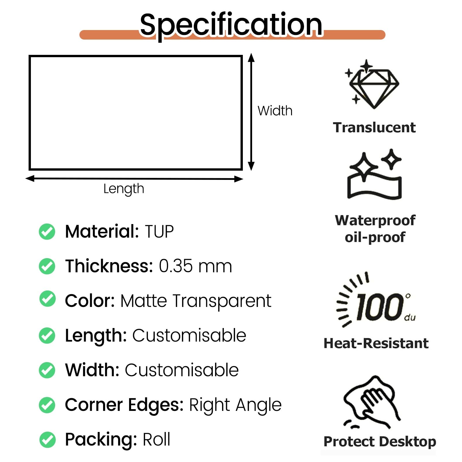 Matte Schutzfolie für Möbel, öldichte, hitzebeständige selbstklebende Tischabdeckung, wasserdichtes Kontaktpapier für Holz-Desktops