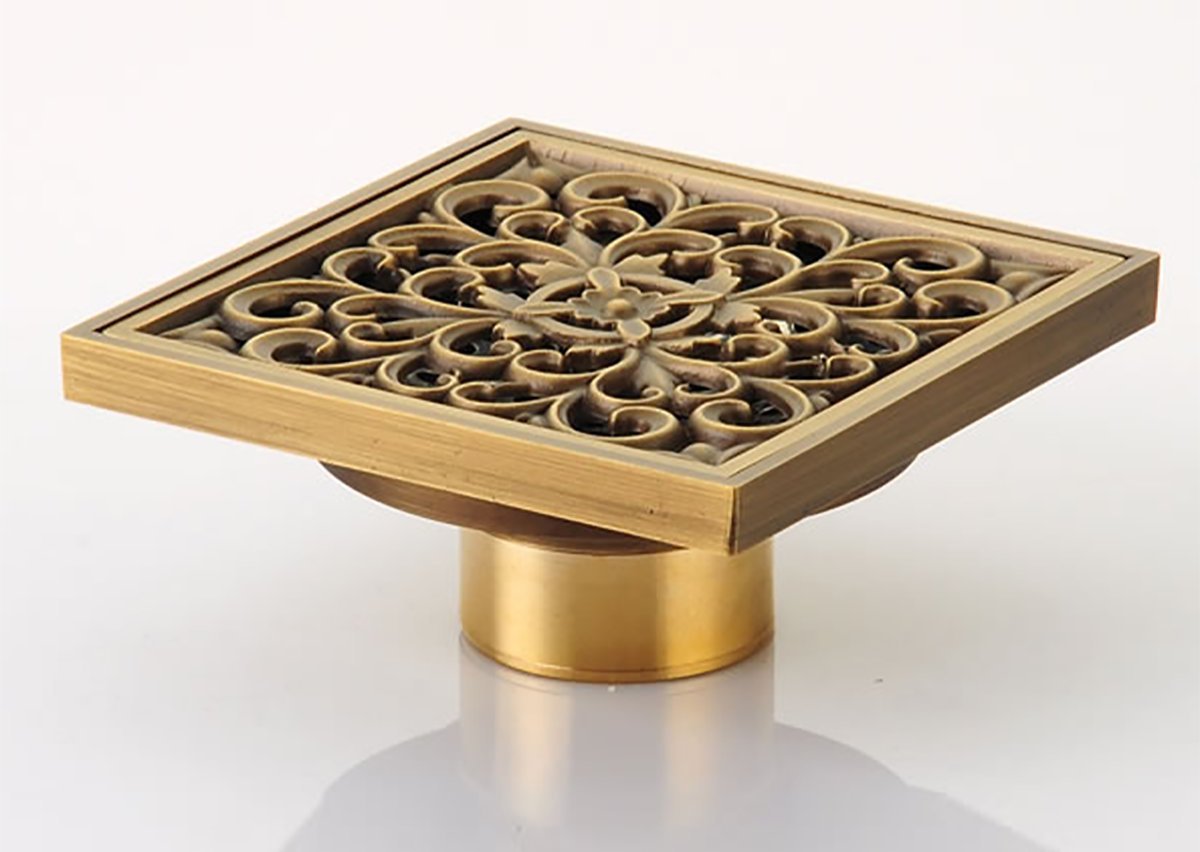 Buy Libina Copper Floor Drain Rustproof Wet Room Shower Drain Square