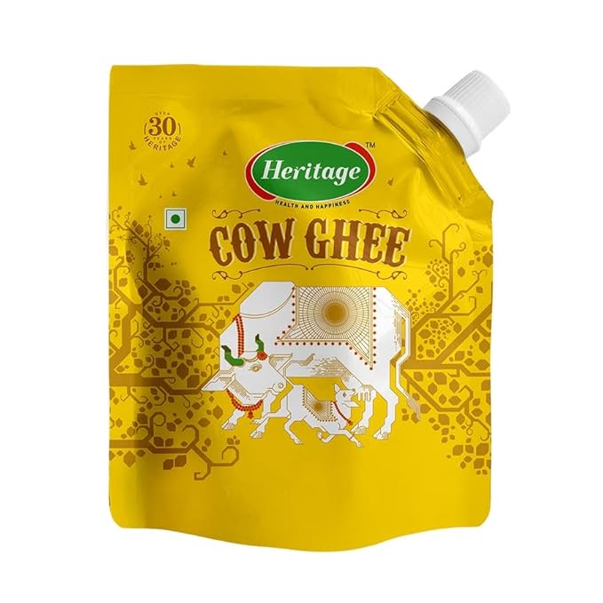 Heritage Cow Ghee with Spout Pouch, 500ml Amazon.in Grocery & Gourmet Foods
