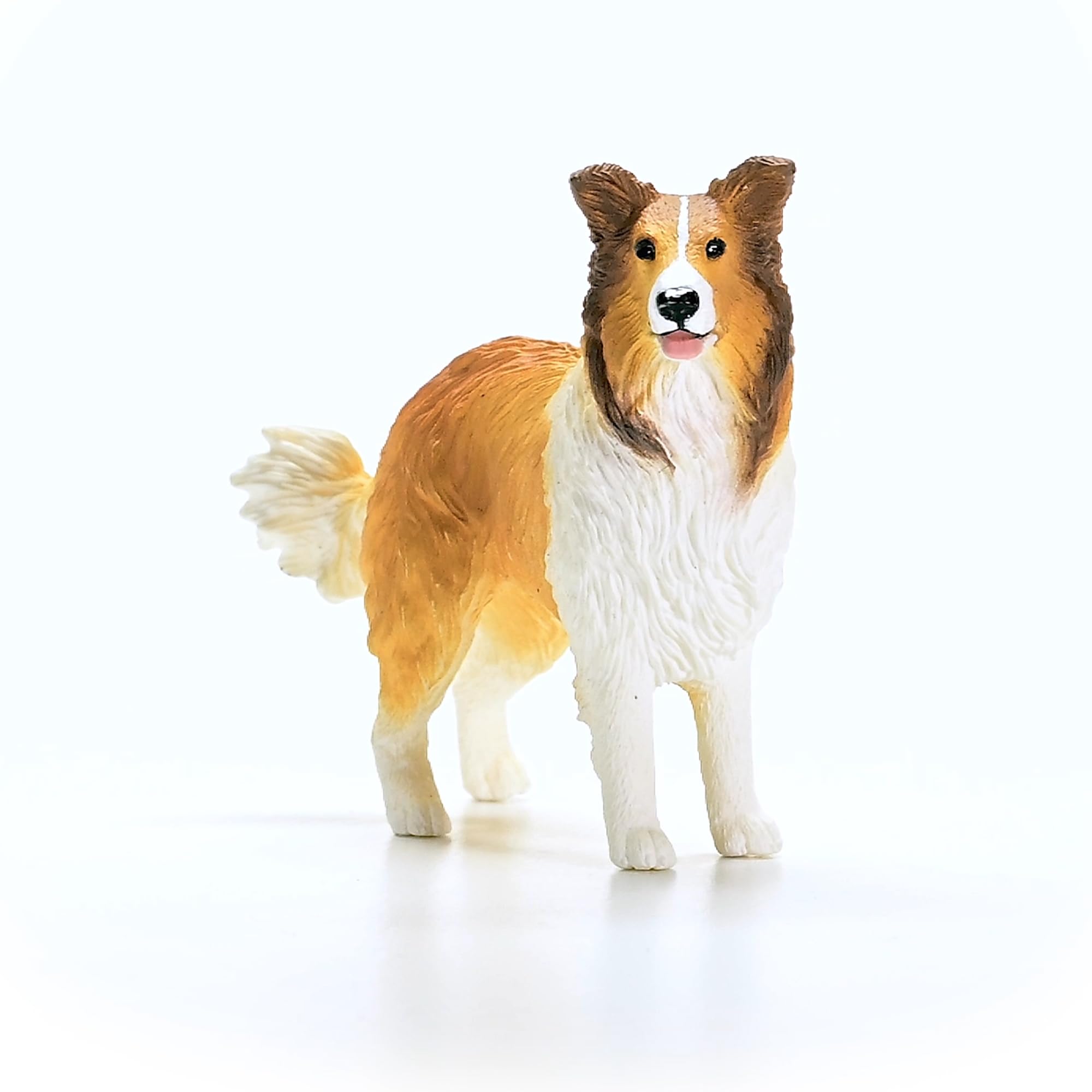Farm World - 13998-3" Realistic Collie Figurine - Durable Dog Figure for Children - Farm Animal Toys for Boy and Girls - Educational Toys For Toddlers and Kids Ages 3+