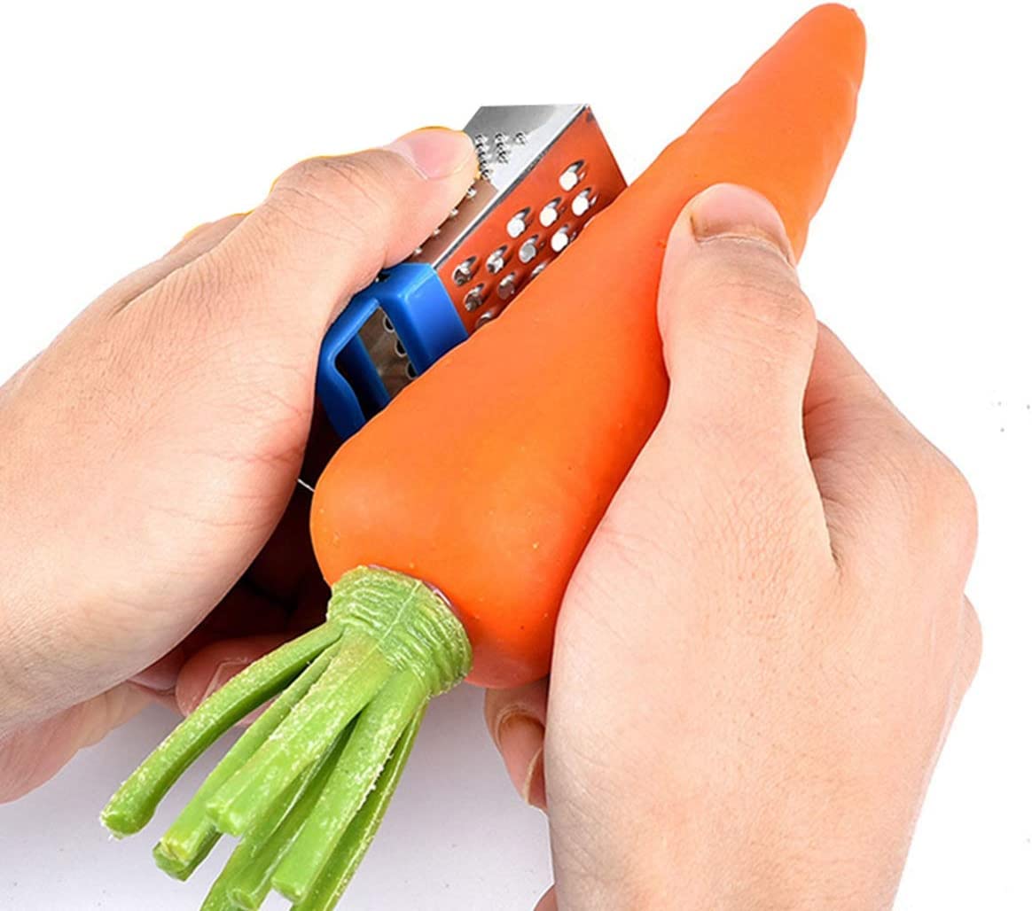 3 stuks kleine rasp, roestvrij staal, mini-rasp, klein, 3 verschillende gatmaten, kaasrasp met haak, handrasp voor eenvoudig opbergen van parmezaanse kaas voor aardappelen, courgette, wortelen