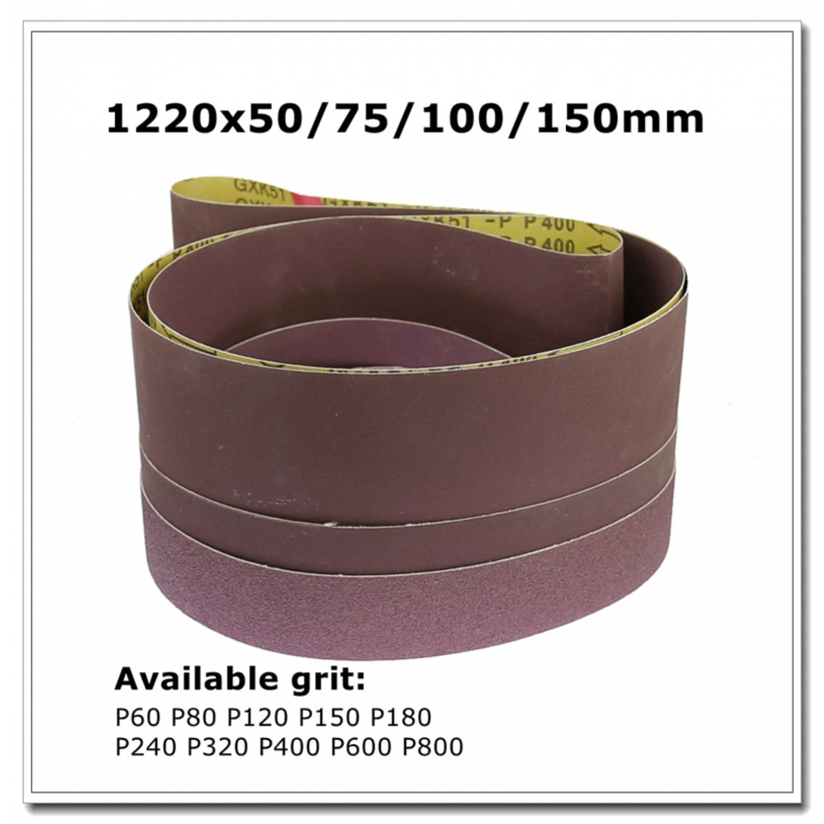 Nastri Abrasivi Grana LS309XH Nastri Abrasivi Klingspor 100x610 Mm Per Levigatrici A Nastro | Confezione Da 10 Pezzi | LS309XH Nastri Levigatrice A Nastro Confezione 10 - Foto 3