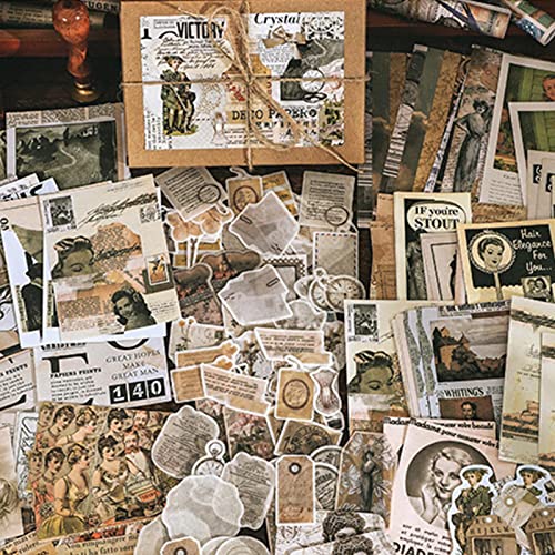 Papel Adesivos Vintage | Suprimentos para Scrapbook | Adesivos para Scrapbook | Artigos para Diário