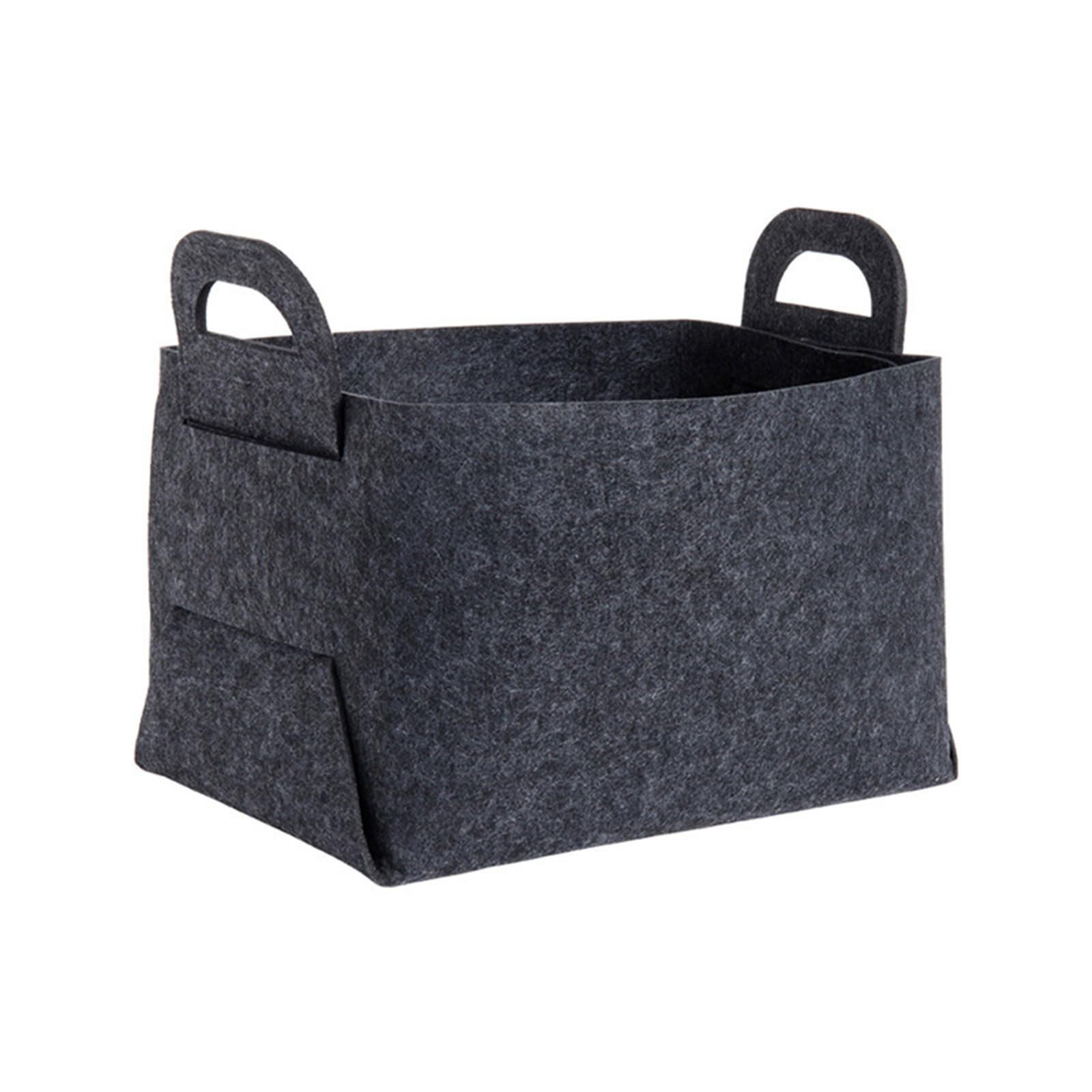 Jazuaiao Large Foldable Felt Storage Basket for Car Trunk Home Travel Soft and Laundry Desktop Organizer Felt