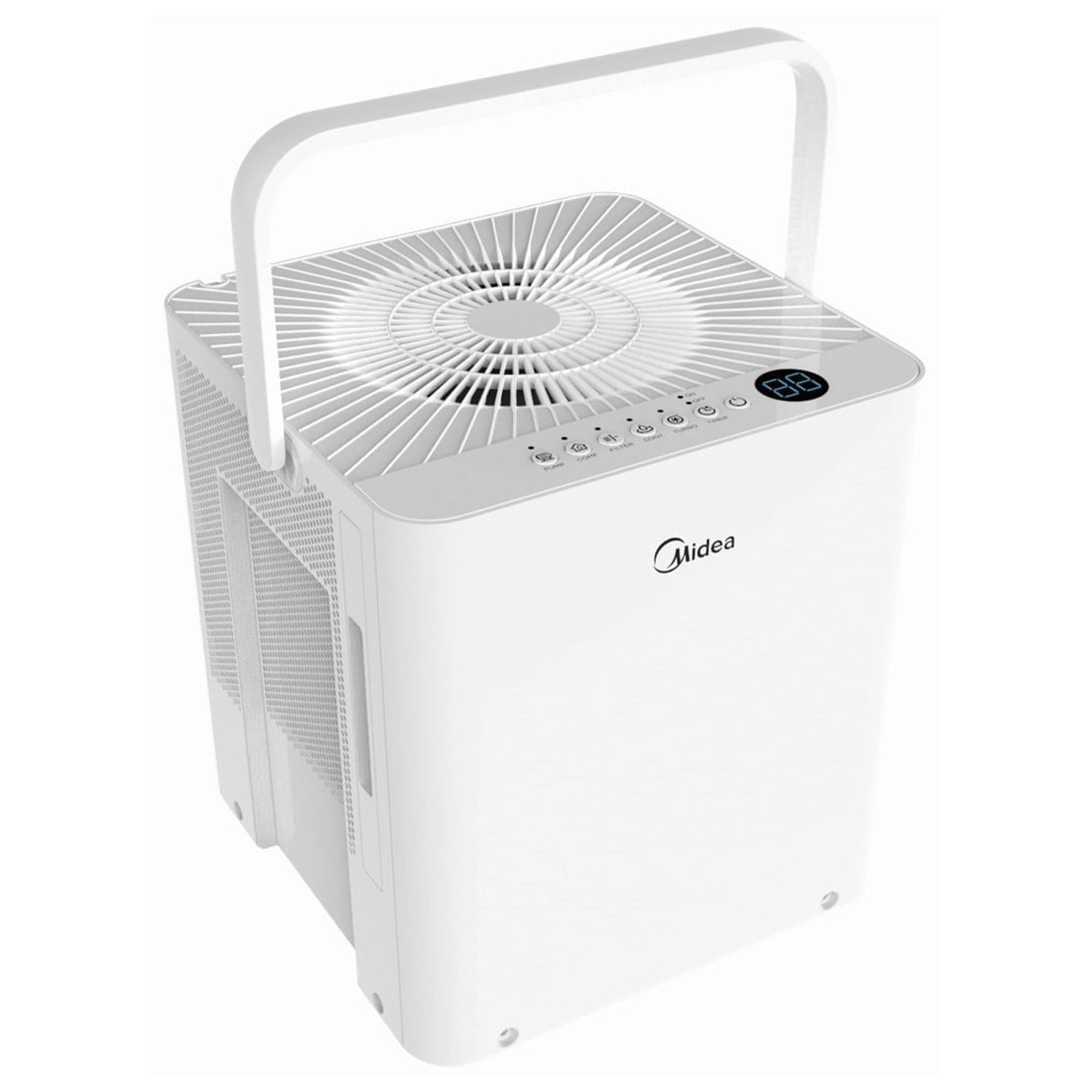 Midea Cube 50 Pint Dehumidifier for Basement and Rooms at Home for up to 4,500 Sq. Ft., Built-in Pump, Drain Hose Included, Smart Control, Works with Alexa (White), ENERGY STAR Most Efficient 2023
