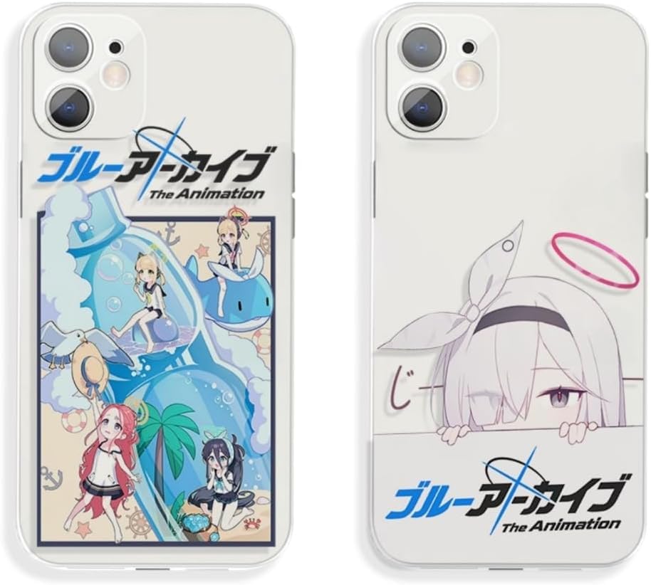 Amazon.co.jp: SUQ ブルーアーカイブ スマホケース TPU 透明