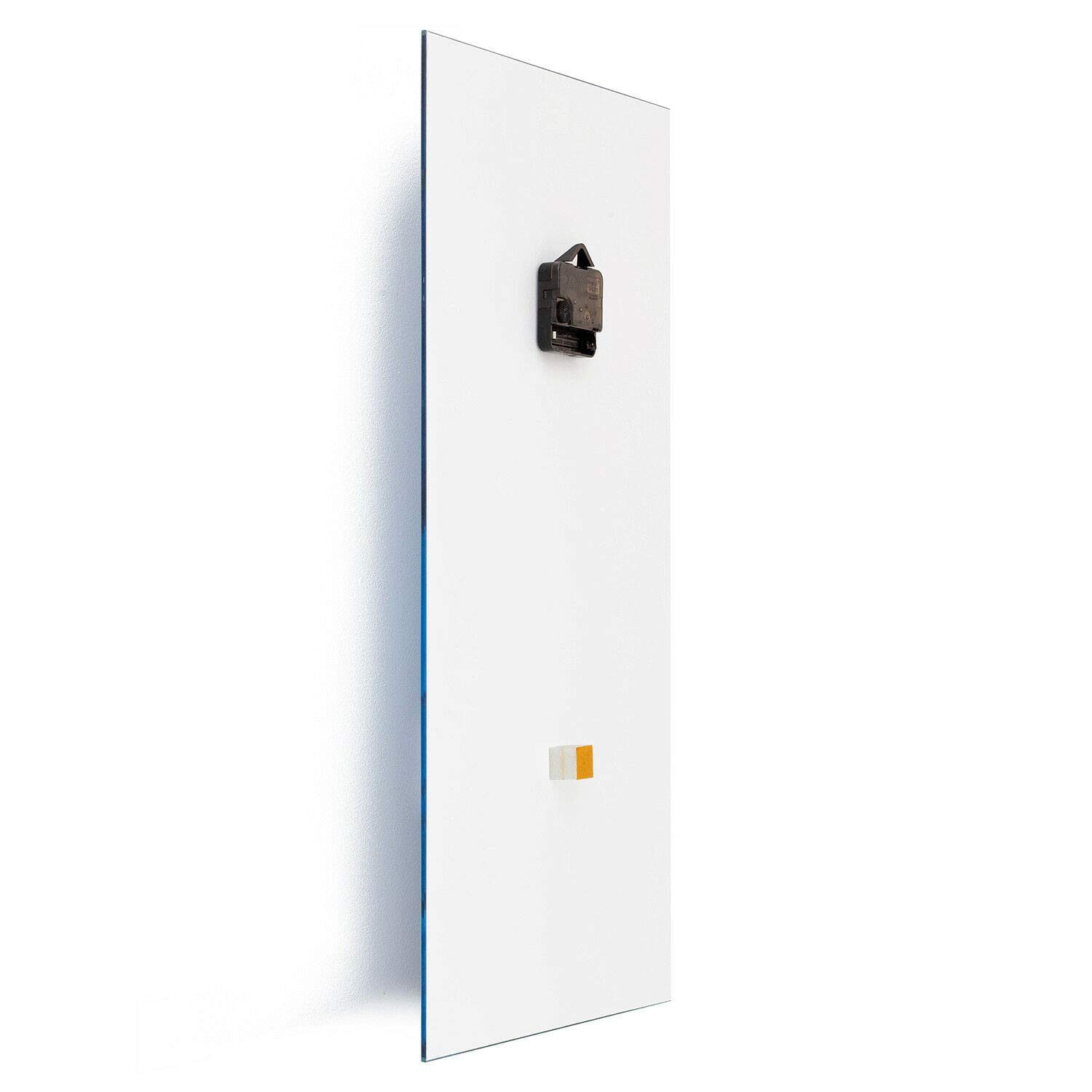 Tulup Glazen Klok - fi 30 Cm - Zwarte Wijzers