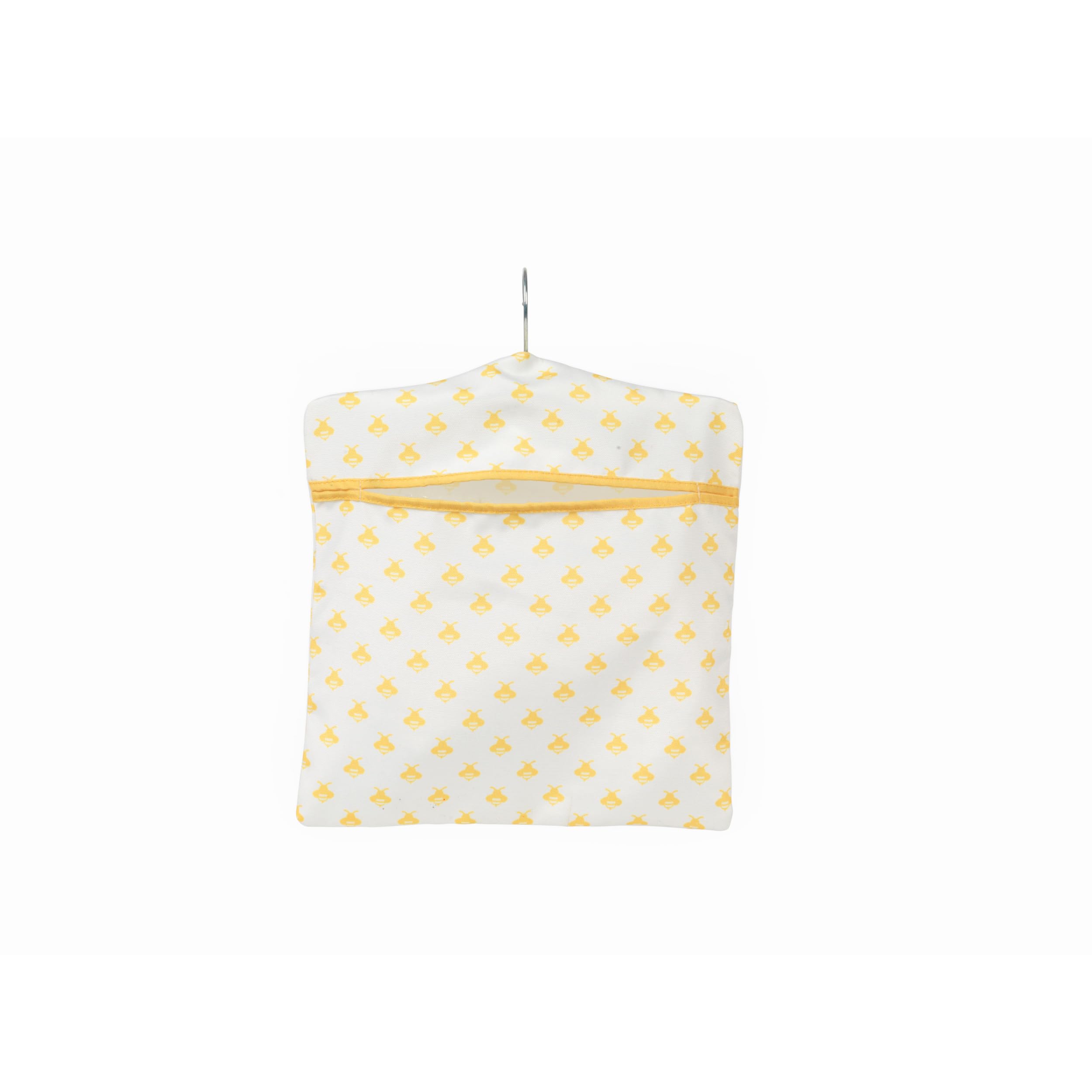 Kleeneze Peg Bag Hanging Washing Line Clothes Peg Holder 30x33cm Busy Bee