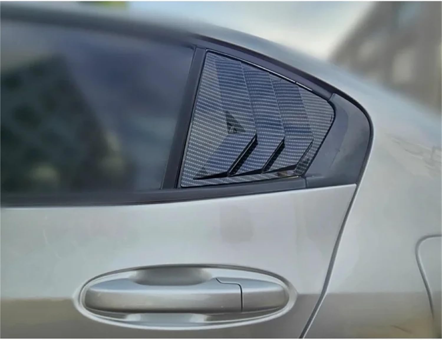 Car Rear Louver Window Side Shutter Cover for City 2009-2014