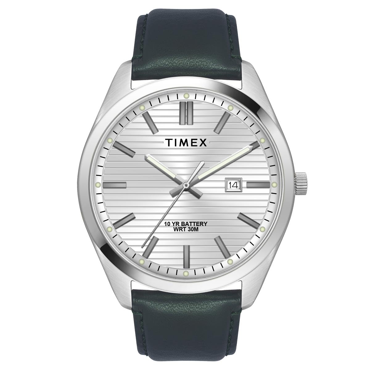 TIMEX Men Leather Silver Round Analog Dial Watch- Twtg10407, Band Color-Green (B0CQRRFQ3C) Amazon Price History, Amazon Price Tracker