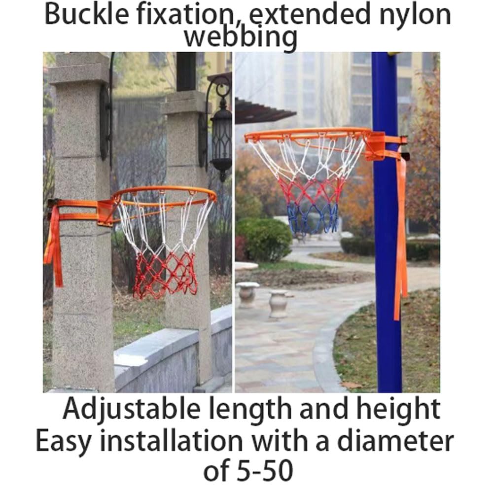 Estante de Baloncesto al Aire Libre,Estante de Baloncesto para Adultos al Aire Libre,Cesta Colgante de Pared Doméstica,Aro de Baloncesto Exterior sin Taladrar,Canasta,antioxidante