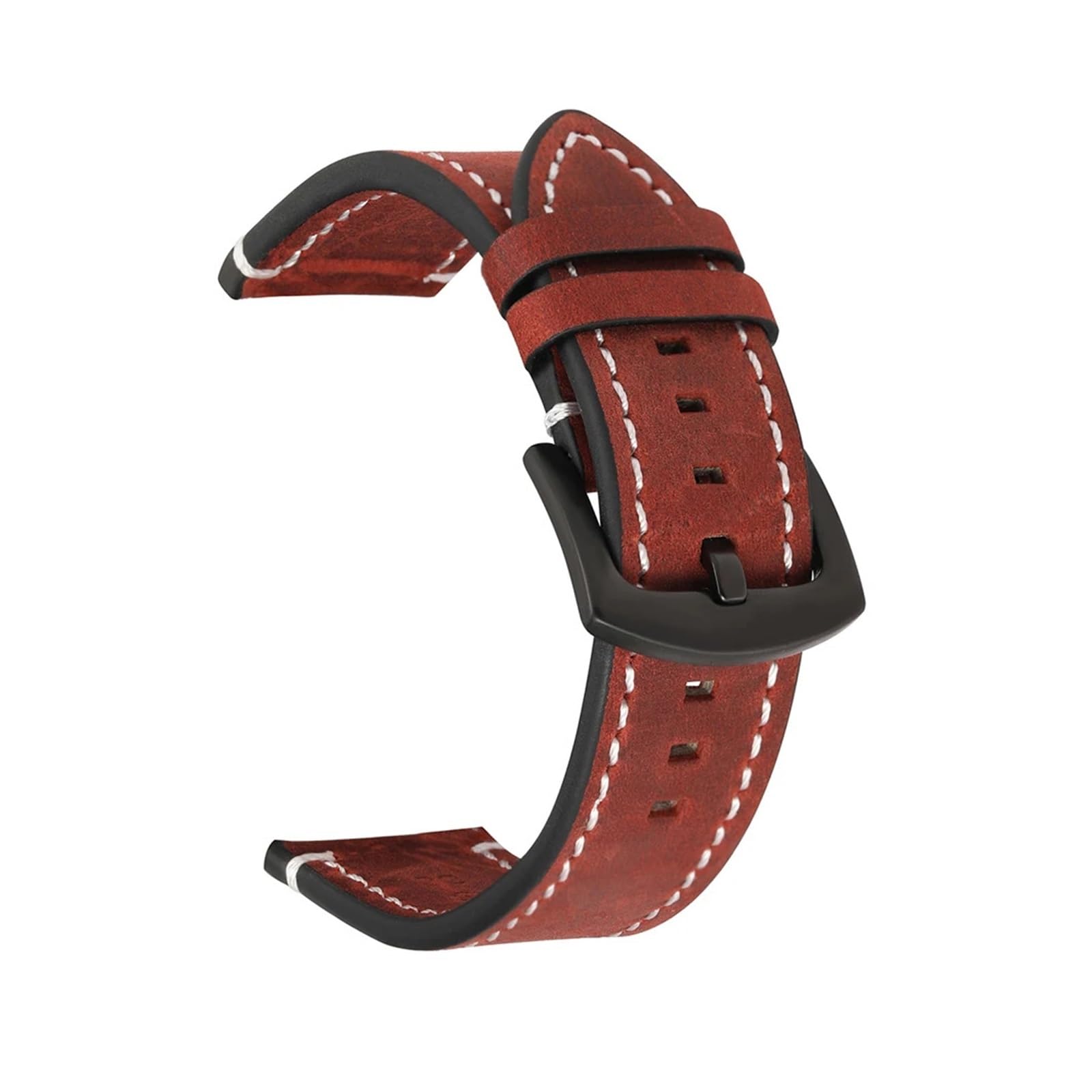 MRKU Bracelet de Montre Vintage en Cuir véritable pour Montre connectée