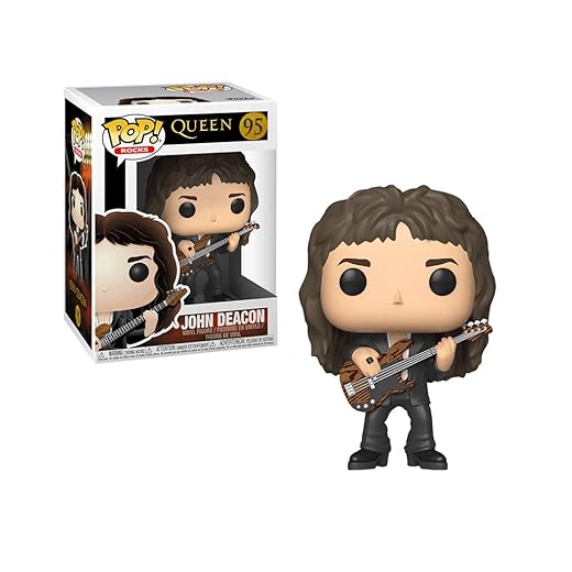 Funko Pop! Vinyl: Rocks: Reina: John Deacon, Multi - Figuras Miniaturas Coleccionables Para Exhibición - Idea De Regalo - Mercancía Oficial - Juguetes Para Niños Y Adultos - Fans De Music
