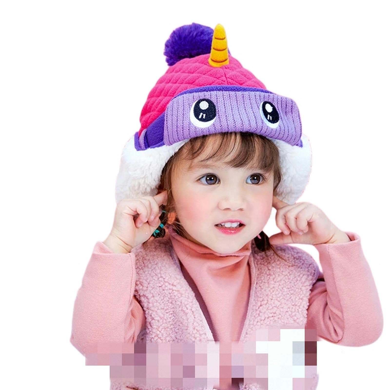 Wintermütze Schal Handschuh-Sets Dinosaurier Einhornstil Kinder Winterhutschal Und Handschuhe