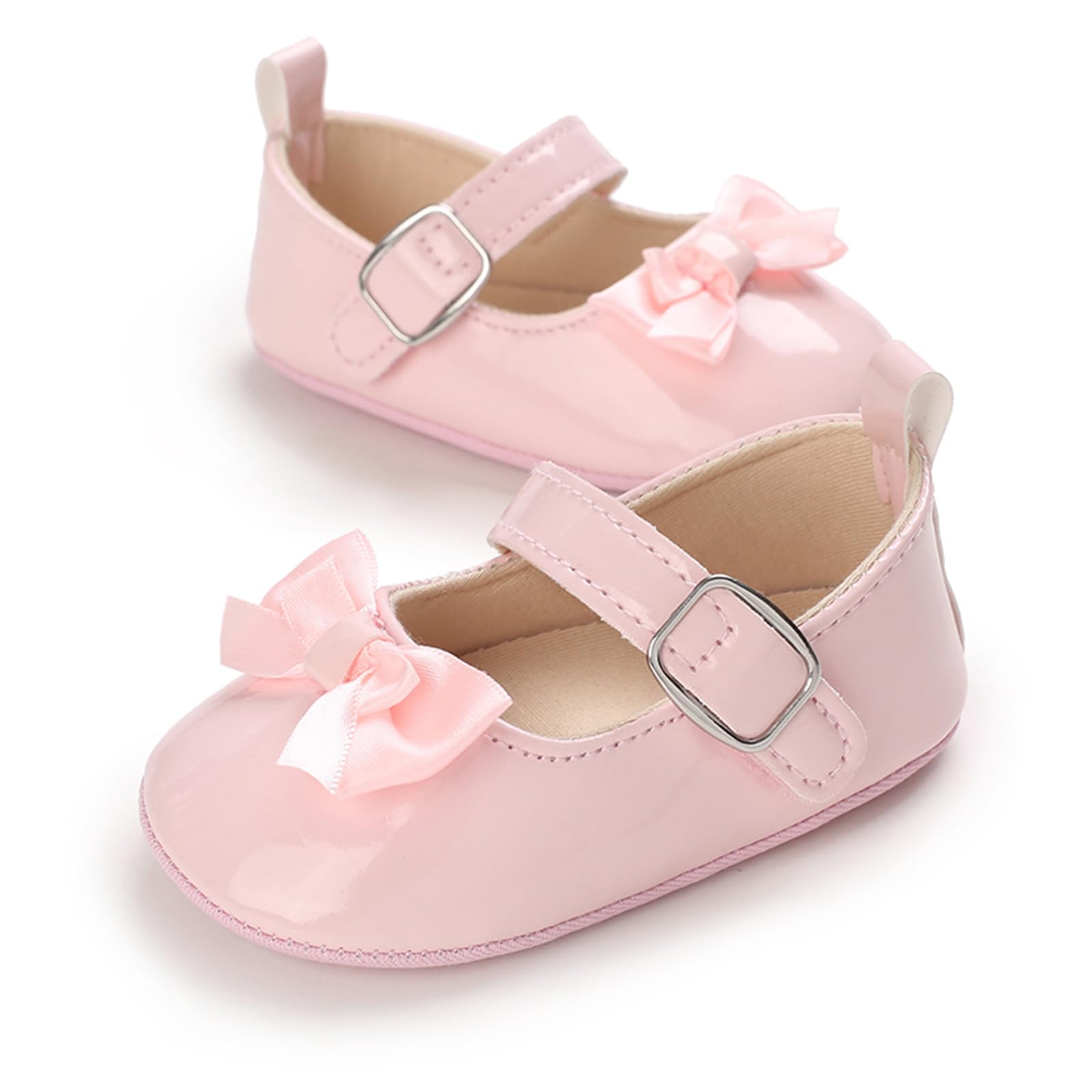 MASOCIO Baby Girl Shoes Mary Jane Infant Anti Slip First Walking Shoes — view 6