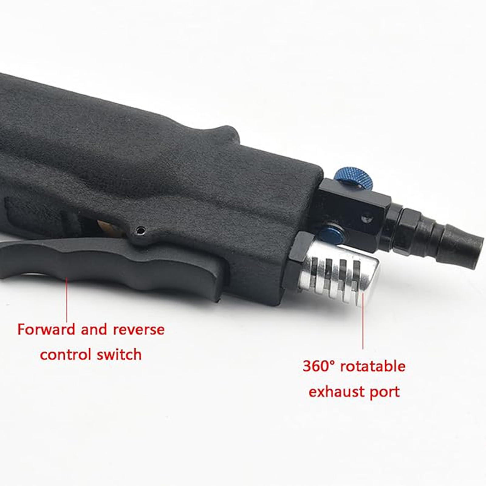 Roscadora Neumática M3-M12, Roscadora De Rosca para Taladro Neumático Portátil, 400 RPM, Entrada De Aire 1/4, Consumo Promedio De Aire 4 Cfm, Presión De Aire De Trabajo 6-8 Bar