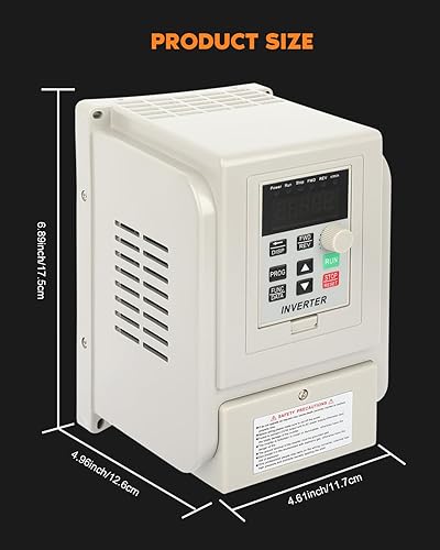 Miniatura 7 de Unidad de frecuencia variable AC 220V1.5kw 2HP 8A VFD Inversor monofásico a 3 Fase Convertidor de frecuencia para control de velocidad del motor del