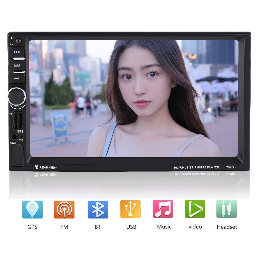 Buy Qiilu 7 Inch Double Din Bluetooth Car Stereo Radio MP5 Player HD
