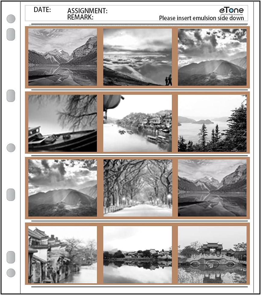 50x eTone Archival Storage Sheets 120 Negative Page Preservers (50x120)