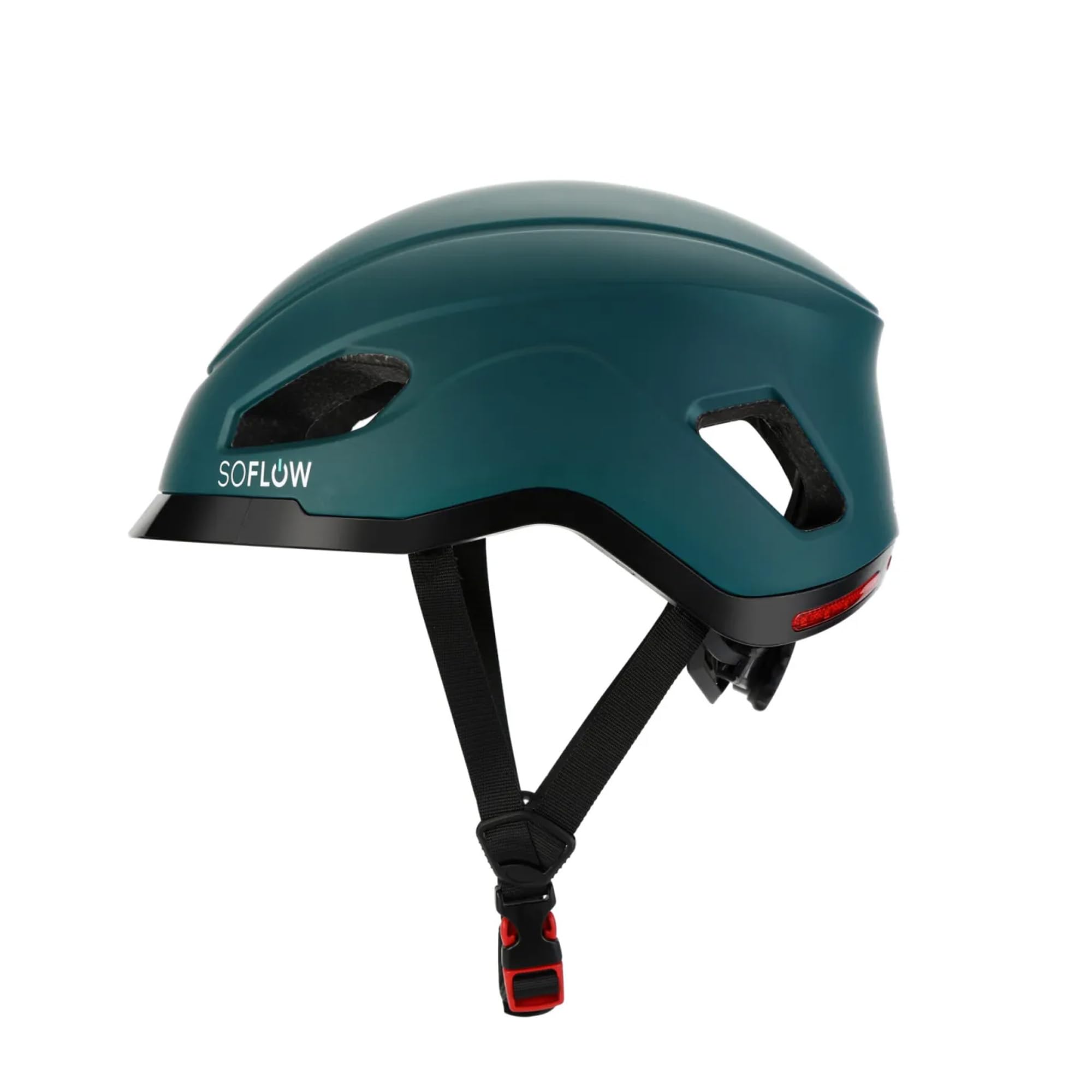 SoFlow Safe 'N' Drive Helm für Fahrräder, E-Scooter und Skateboards (Unisex, 55.5-59 cm, Türkis)