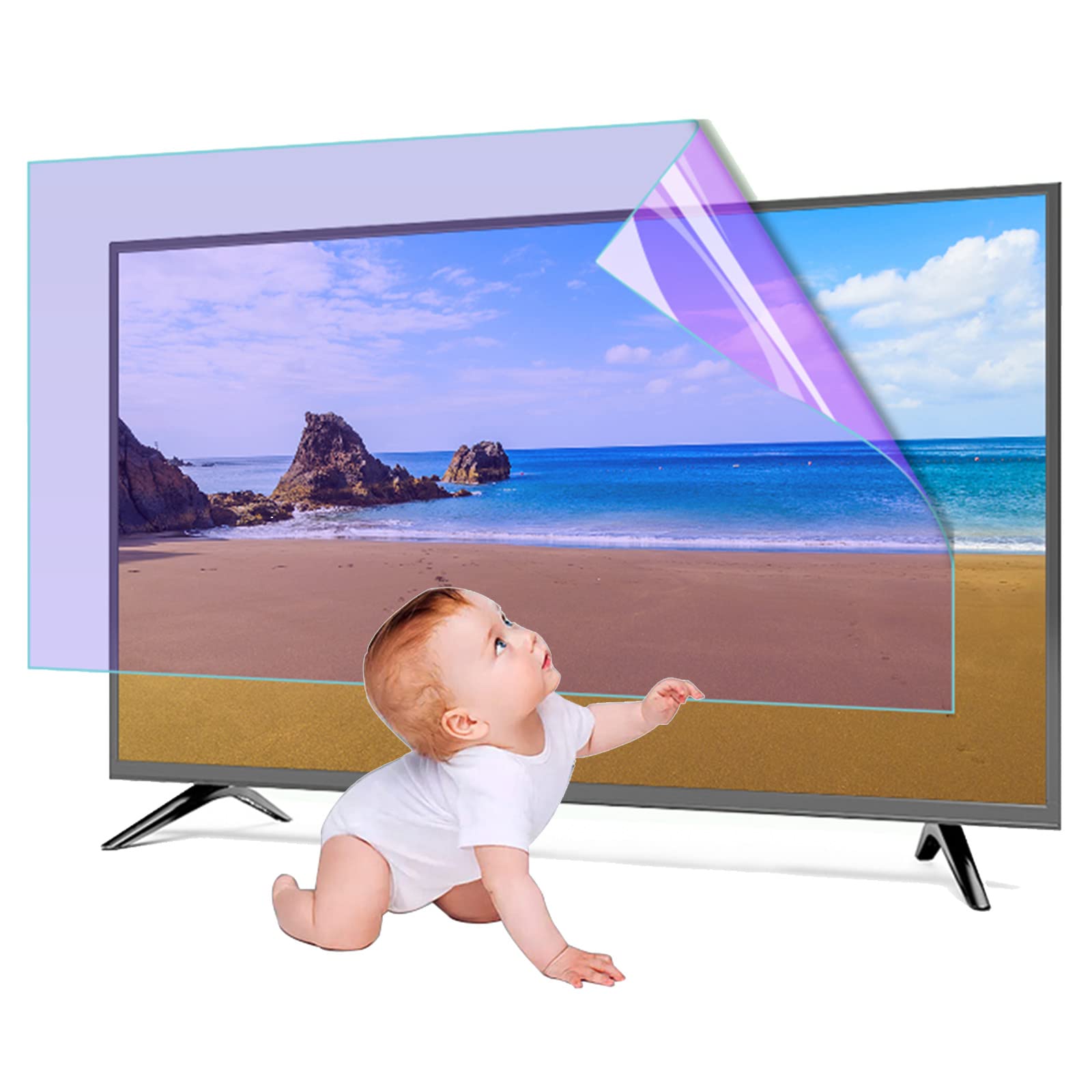 Protecteur d'écran TV anti-lumière bleue idéal pour les soirées cinéma en famille