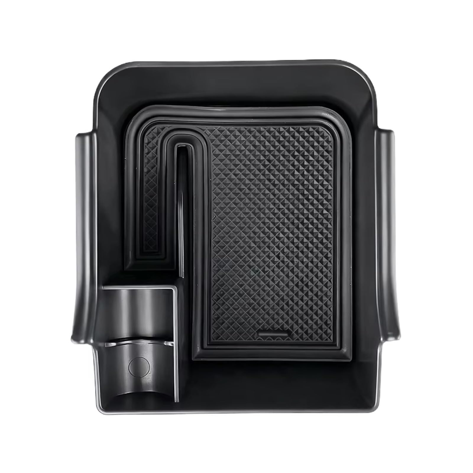 DSEQOPHH Armrest Insert Organiser Compatible With VW For GTI 2021-2023 1 Pcs Europe Armrest Box Storage Tray Holder Orgainzer Accessories