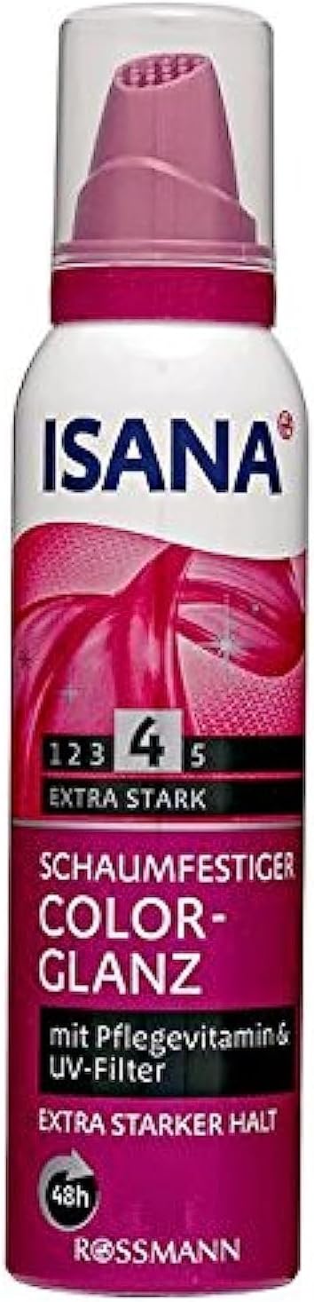 Rossmann Isana Schaumfestiger Color Glanz Extra Starker Halt Hair Spray - 150 ml