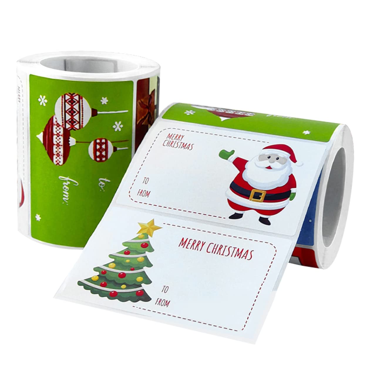 NUOBESTY 5 Set Adesivi Natalizi Adesivi Tag Di Natale Decorazione Mascheramento Confezione Etichette Dei Nomi Delle Vacanze Costume Decorazioni Biglietti Di Auguri Etichetta 2 * 5