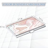 Vista 2 de Titular de la tarjeta de visita,Impresión en color para hombres y mujeres,Organizador de tarjetas de visita de metal ultrafino,Cartera de bolsillo