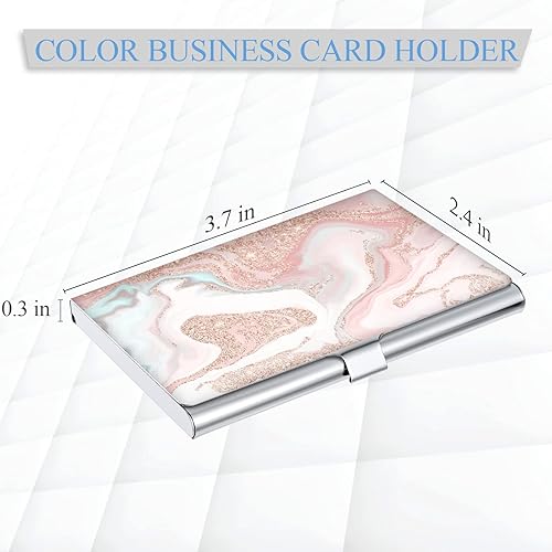 Miniatura 2 de Titular de la tarjeta de visita,Impresión en color para hombres y mujeres,Organizador de tarjetas de visita de metal ultrafino,Cartera de bolsillo