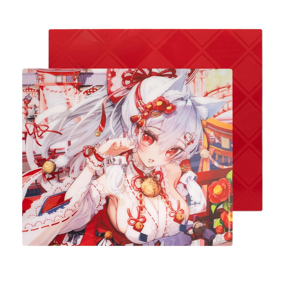 AimStar 花葬（HANAZON） ガラスマウスパッド 490×420mm GLSSWRKS(グラスワークス) Hana プレミアムガラスマウスパッド