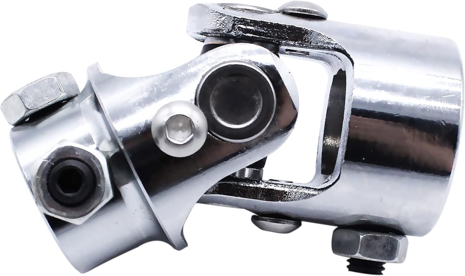 YUCHENSHLP 1" DD X 3/4" DD Double D Stainless Steel Universal Steering U-Joint U Joint