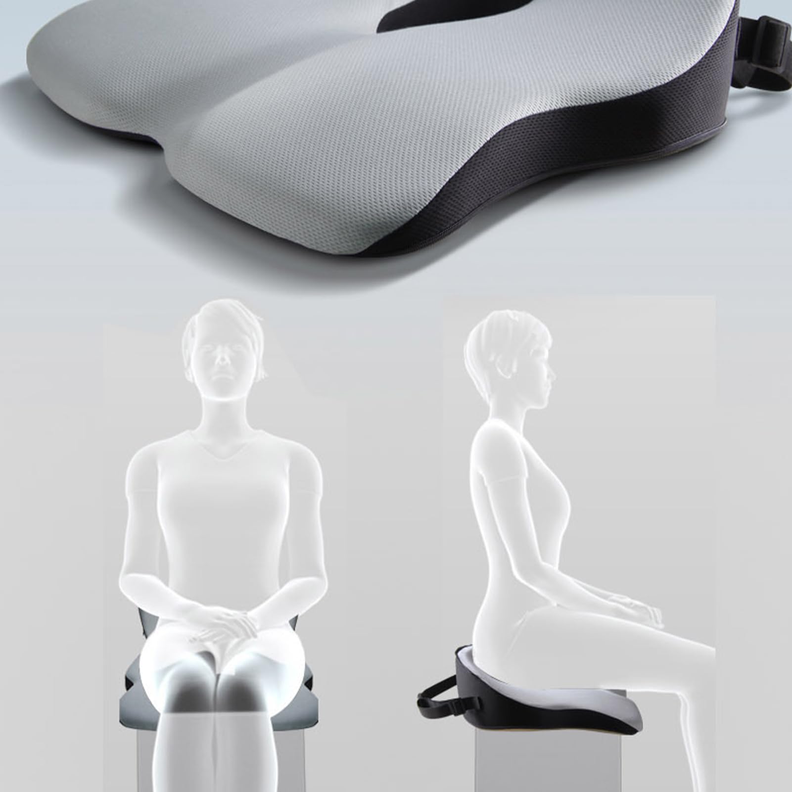 Poduszka Siedziskowa I Podparcie Lędźwiowe Poduszka Lędźwiowa | Samochodowy Podkładka Lędźwiowa Ergonomiczna Poduszka Podróżna Outdoor Damska Męska Krzesło Wyściełane