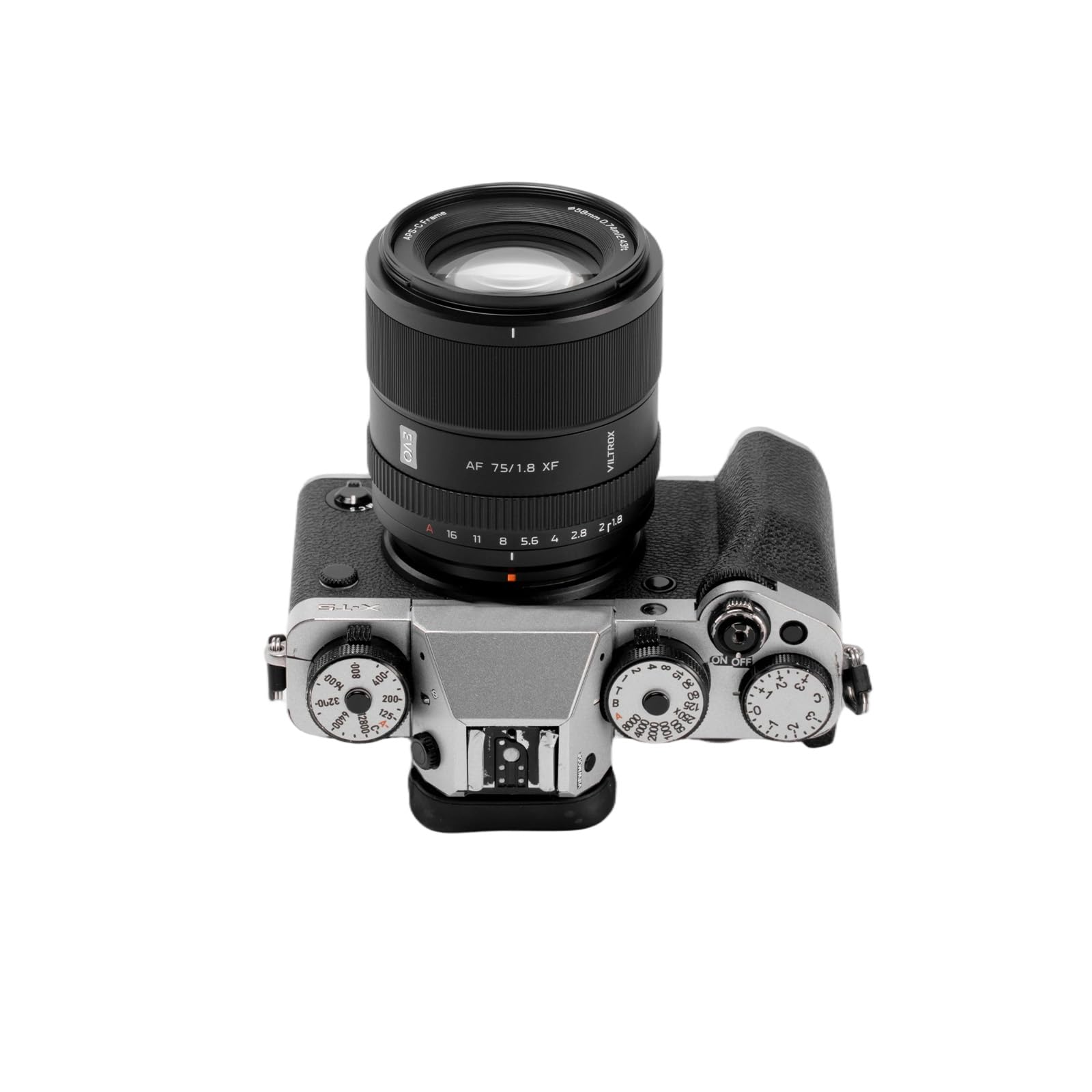 VILTROX AF 75 mm F1.8 EVO APS-C XF, obiettivo leggero con messa a fuoco automatica con grande apertura F1.8, anello di apertura continuo e motore STM, compatibile con Fuji X-Mount, ideale per ritratti