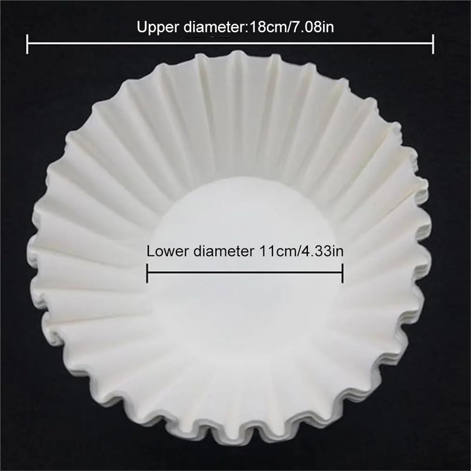 50/100Pcs Basket Coffee Filters White Disposable Paper Pods for 8-12 Cup Coffee Makers(100pcs)